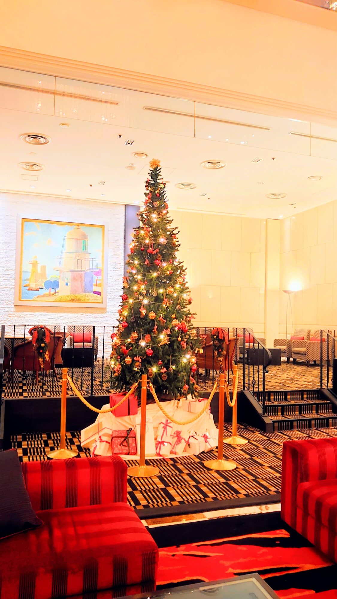 ホテルメルパルク横浜のクリスマスツリー