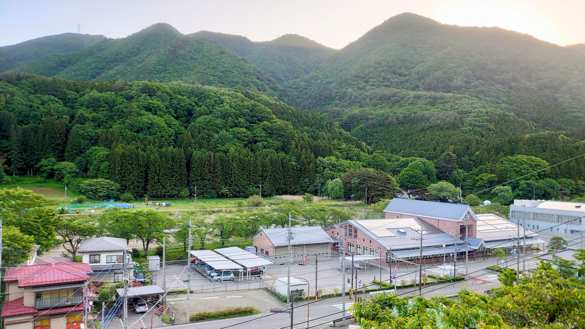 塩原の町